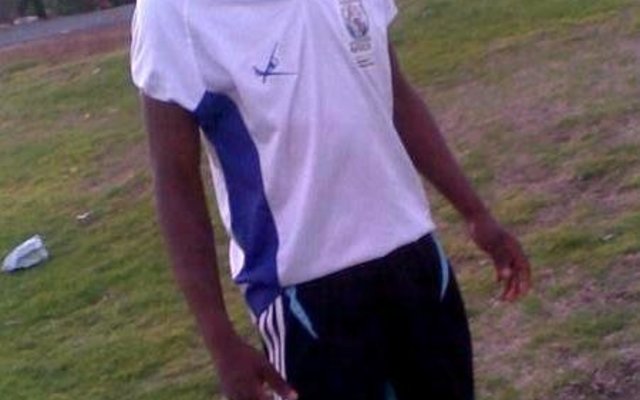  Musa Ngaleka, ‘n Gr 10 leerder van Gansbaai Academia wat tragies gesterf het, in sy sokkeruitrusting 